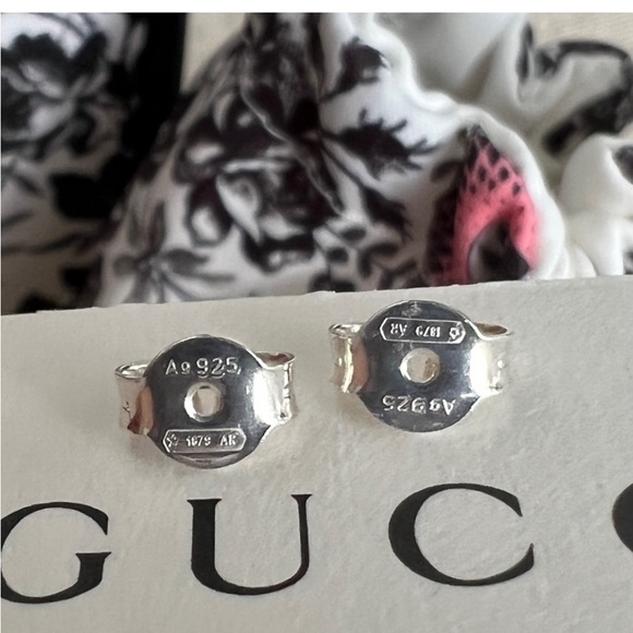 GUCCI TRADEMARK Sterling silver butterflies 🦋 earrings - Picture 12 of 15